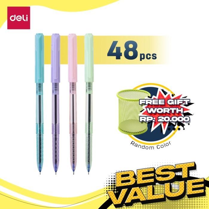 

Deli Paket Kombo Atk Ekonomis 48/72 Pcs Pulpen 0.5 Mm Gratis Tempat