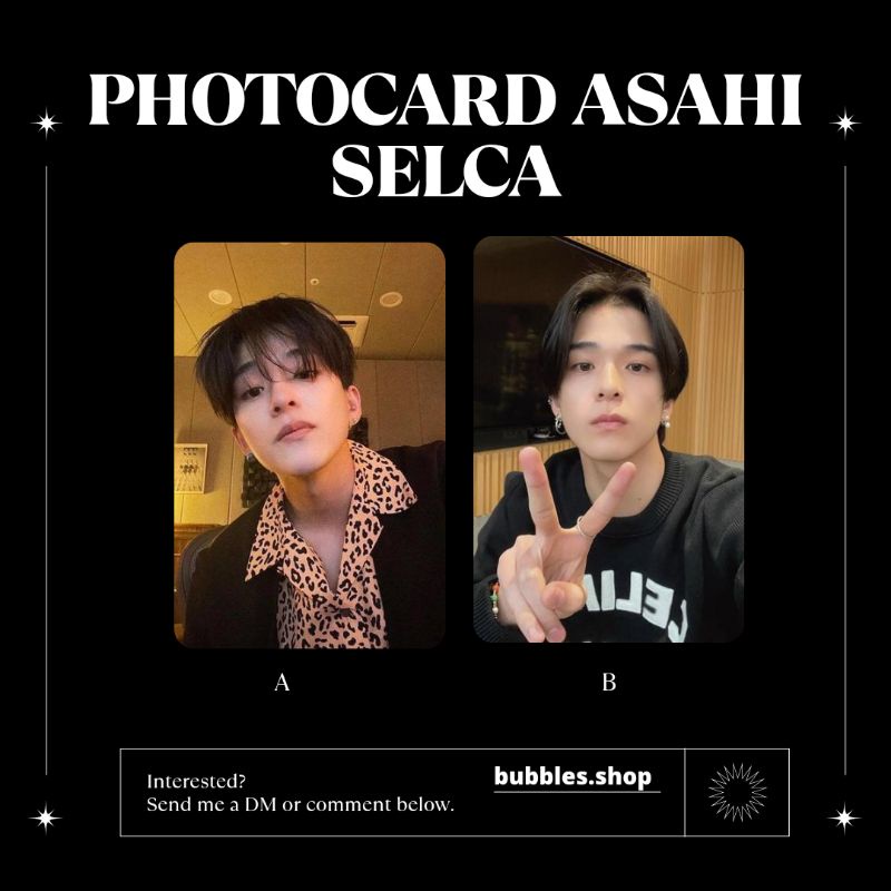 PHOTOCARD UNOFFICIAL ASAHI TREASURE SELCA