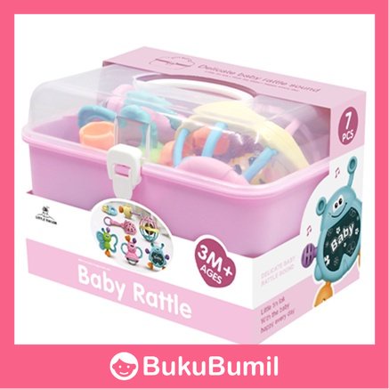 LUGO Baby Toys - Teether Mainan Gigitan Bayi Laki-Laki Perempuan umur 1 2 3 4 5 6 7 8 9 10 11 12 bul