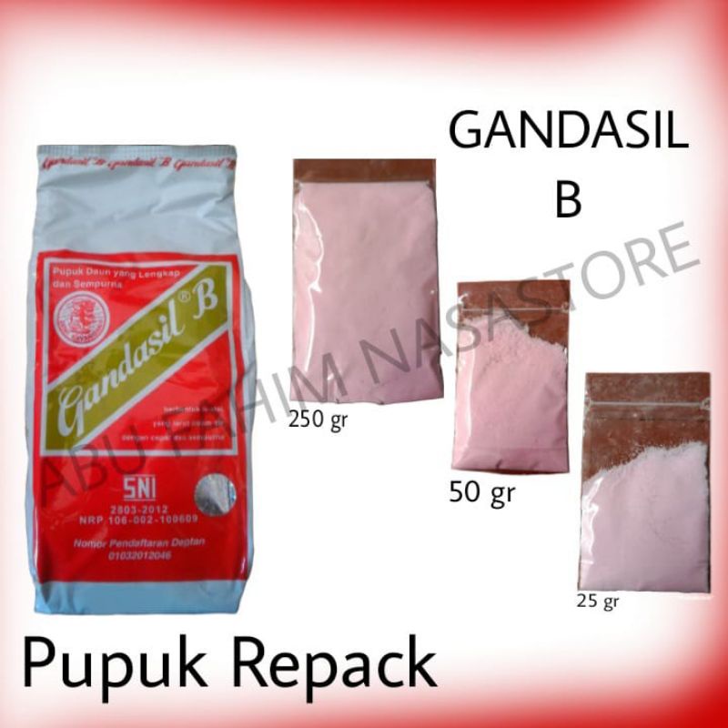 PUPUK BUNGA DAN BUAH GANDASIL B REPACK / PUPUK PELEBAT BUNGA DAN PUPUK PELEBAT BUAH