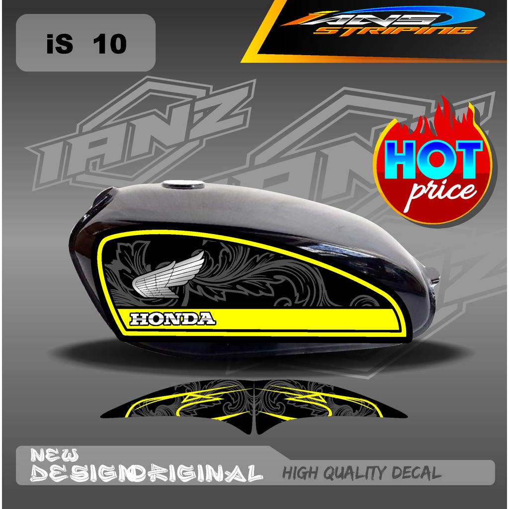 CUSTOM CB 100 STRIPING VARIASI HOLOGRAM / STIKER CB 100 CUSTOM HOLOGRAM DAN NON HOLOGRAM IS10