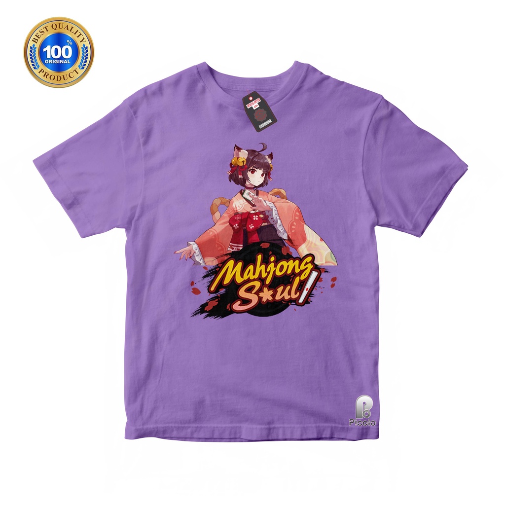 BAJU ANAK KAOS ATASAN ANAK MOTIF KARAKTER MAHJONG SOUL Bahan COTTUN (FREE NAMA)