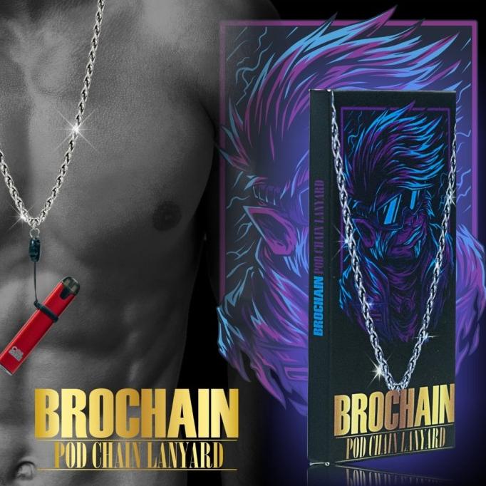 

HRG DISKON Authentic Coil Gear Bro Chain Necklace Lanyard Gantungan Rantai Pod