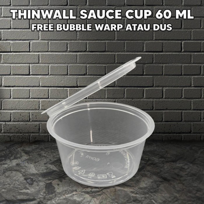 [Cup] Cup Saos 60Ml Tempat Sauce Saus Sambal [Tersedia]