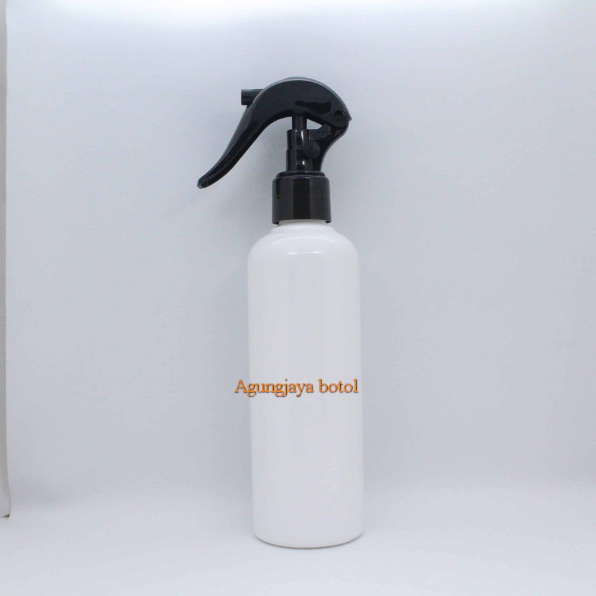 Botol Pet 250 Ml Br Putih  Tutup Mini Trigger / Botol Pet / Botol Pet Kimia / Botol Pembersih / Boto