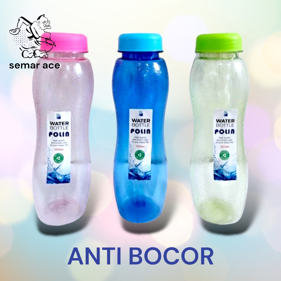 BOTOL AIR BULAT WARNA 1000ML