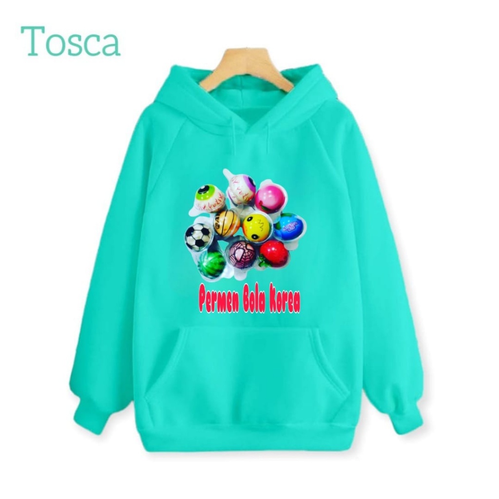 Hzl_outfit Hoodie Sweater Anak Permen Bola Korea/Hoodie Anak Anak (BAYAR COD)