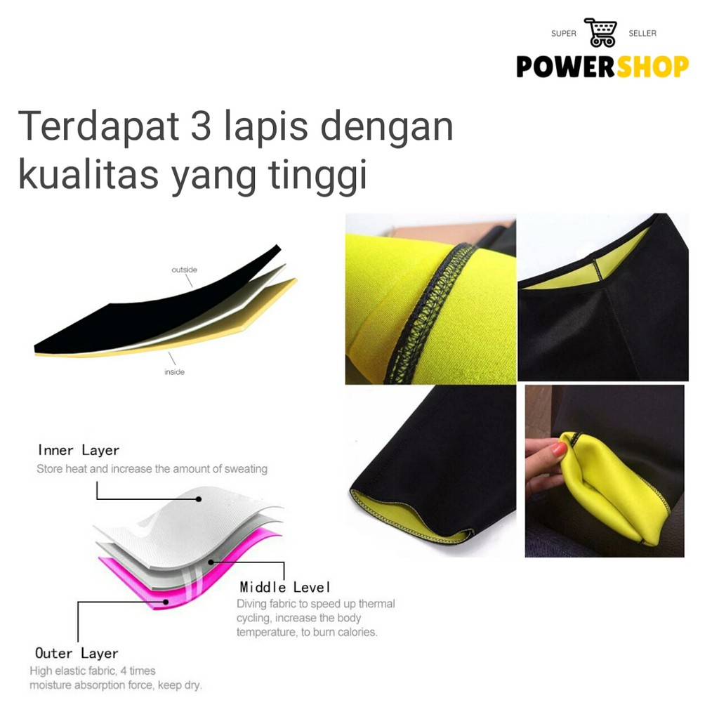 Korset Pria Wanita Pelangsing Pengecil Perut Hot Shapers Slim Waist Belt Neotex