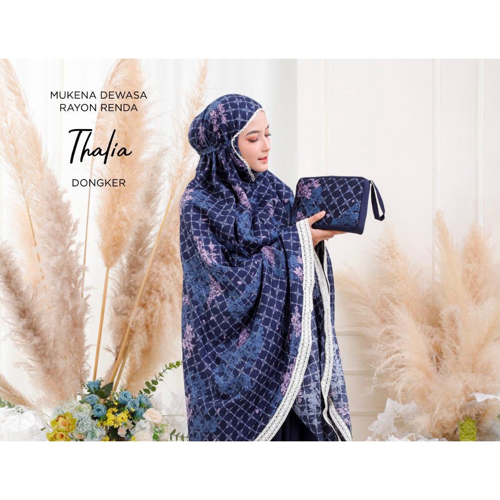 Mukena THALIA | Mukena Rayon Renda | Mukena Travel | Free Bag