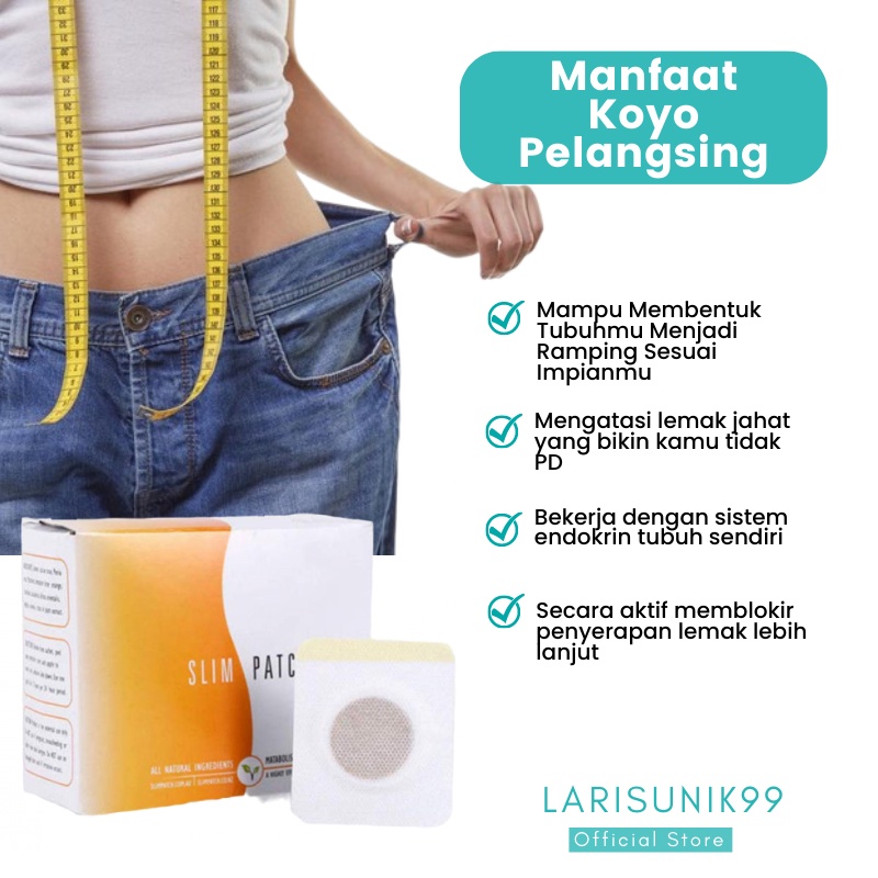 Koyo Herbal Plester Pengecil Perut Penurun Berat Badan Susut Perut Detox Pembakar Lemak Slim Patch Koyok Pelangsing Ori Alami 100% Natural Body Slim Magic Penurun Berat Badan Pria Wanita Import Original