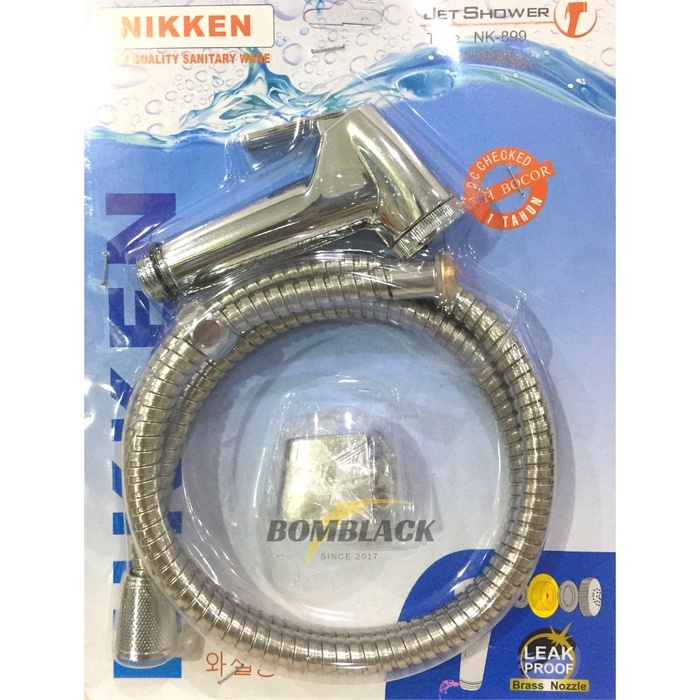 Shower Cebok NIKKEN Toilet Semprotan Air Wc Cebok High Quality CHROME