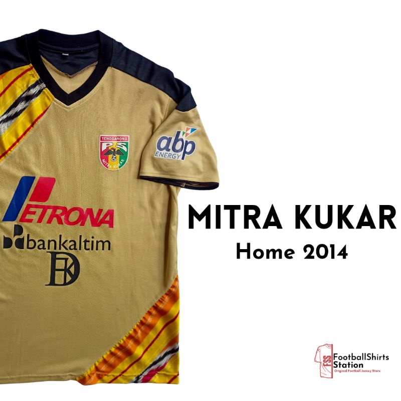 Jersey Mitra Kukar Home 2014 Size L Nameset Gunawan Original
