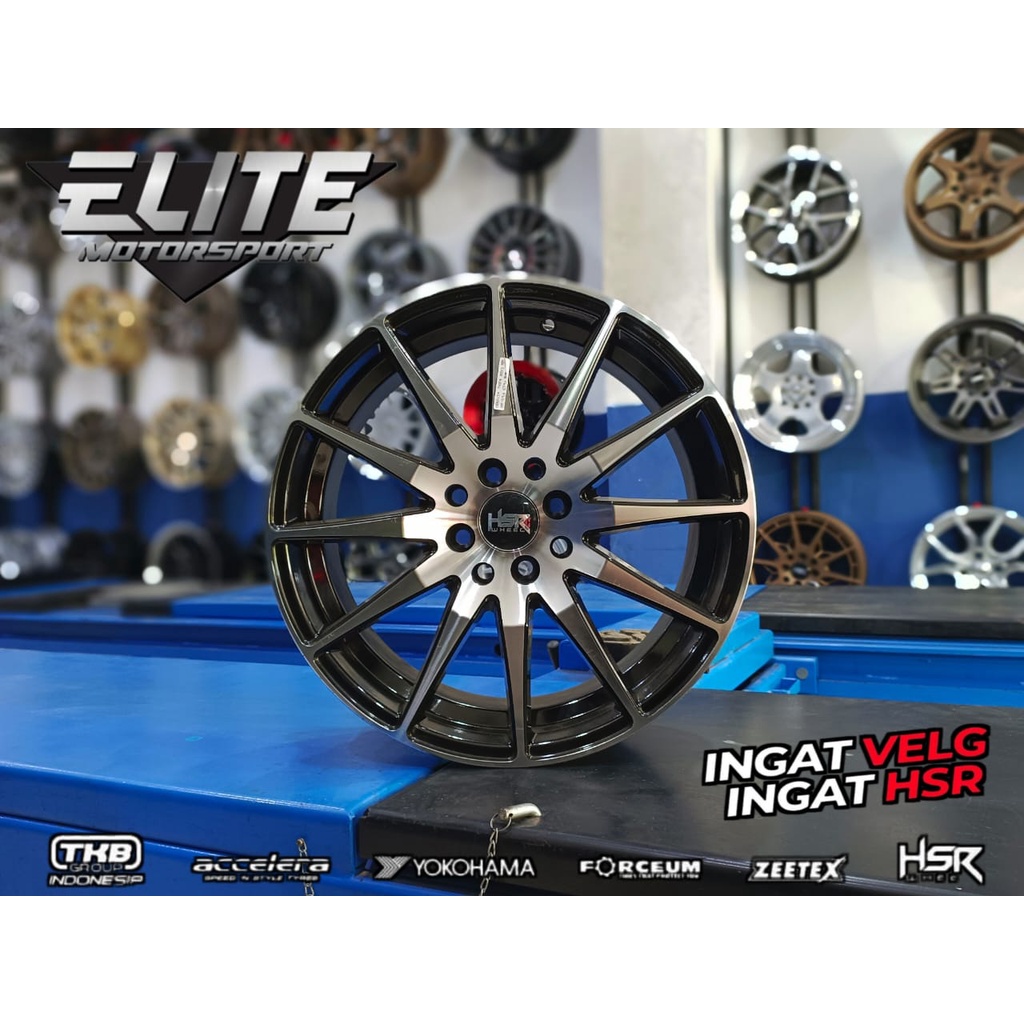 Velg HSR Jari - Jari Ring 17 Lebar 7,5 Lubang 4 Velg Mobil Avanza Xenia
