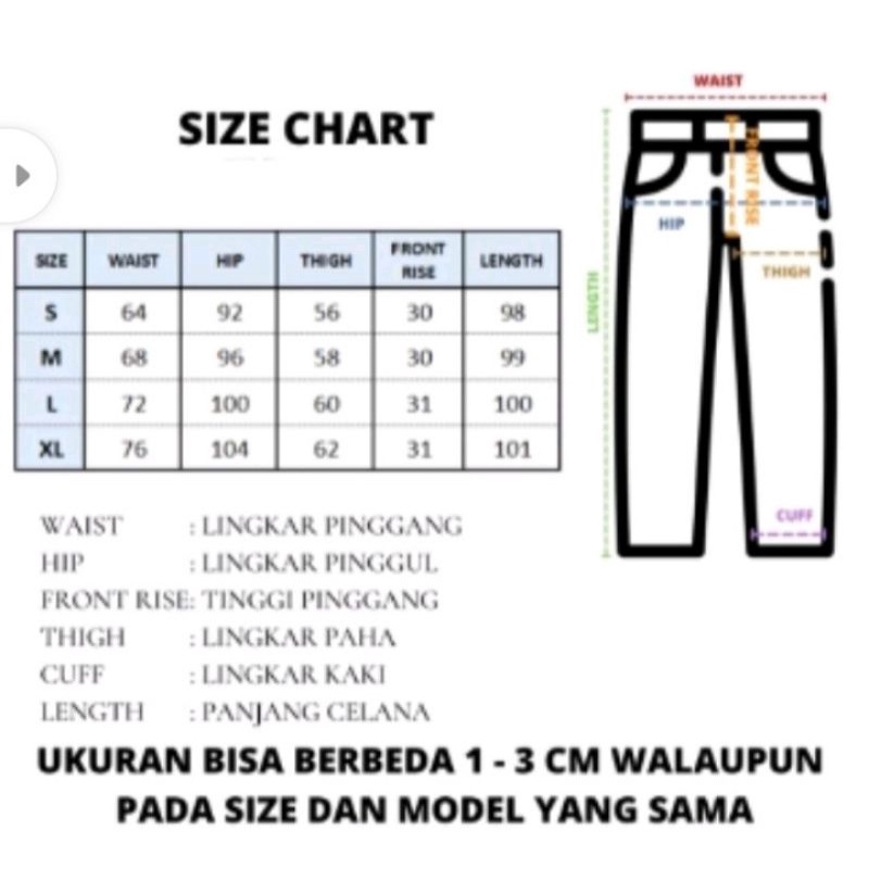 Celana Jeans Cutbray K2 Highwaist highquality