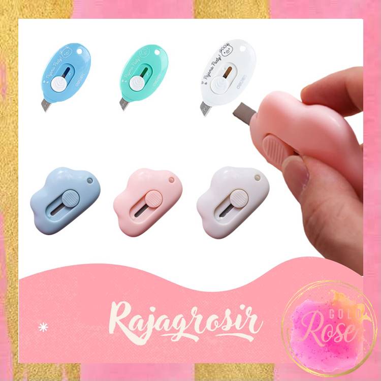 

ℛ - H5656 Cutter Mini / Cutter Mini Lucu / Cutter Mini Murah / Cutter Kecil / Cutter Kecil Murah / Cutter Mini Pisau Kecil Bentuk Awan / Cutter Mini Bentuk Awan / Pisau Pemotong Mini Lucu / Travel Cutter