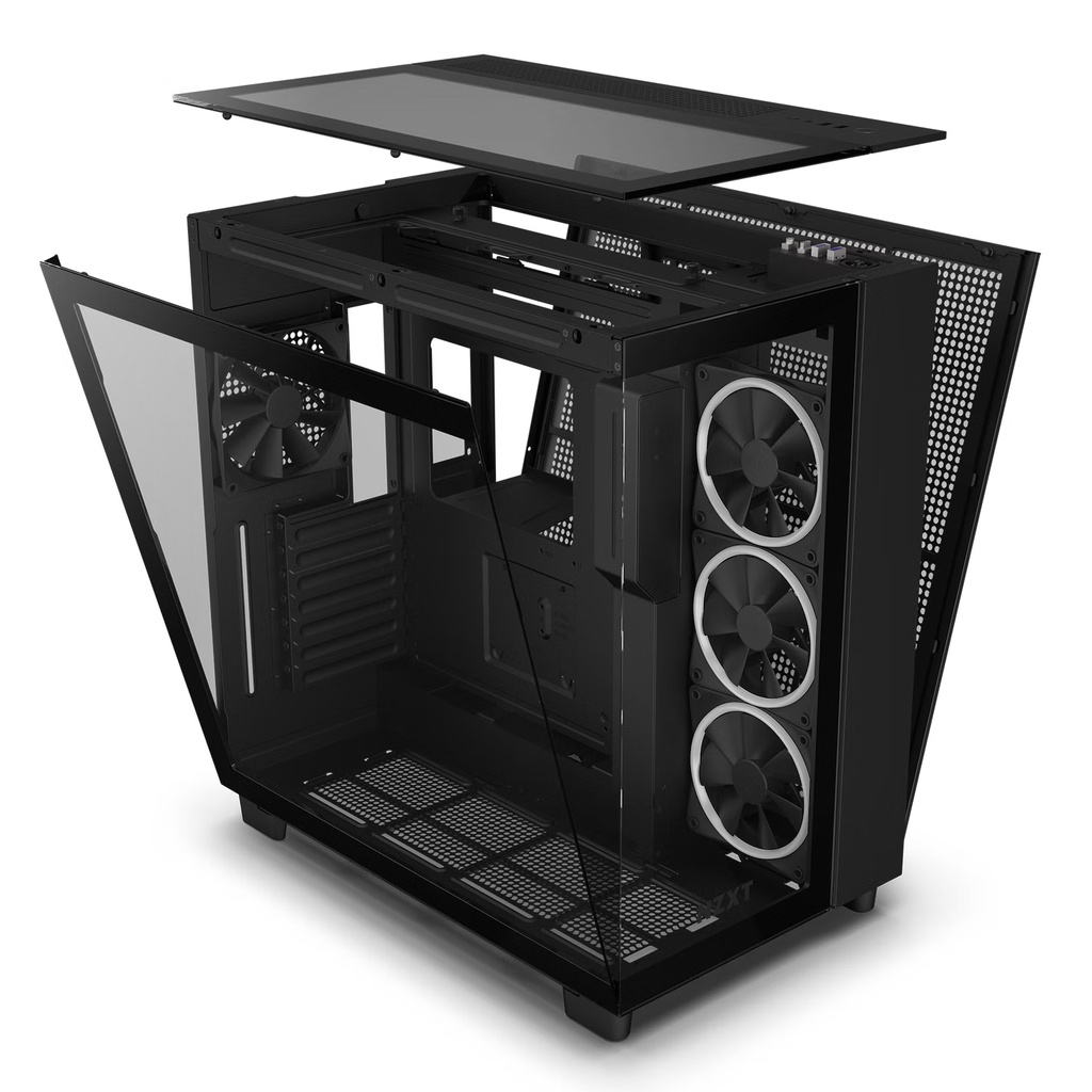 NZXT H9 ELITE Matte Black Tempered Glass ATX Gaming Case