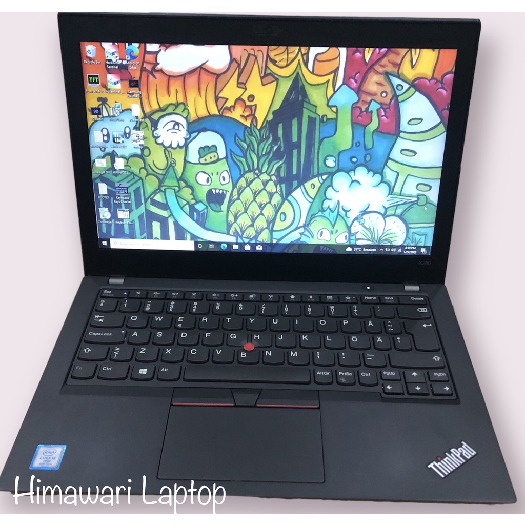 LAPTOP LENOVO THINKPAD X280 CORE i5/i7 GEN 8 - Layar 12.5&quot; RAM8GB SSD128GB