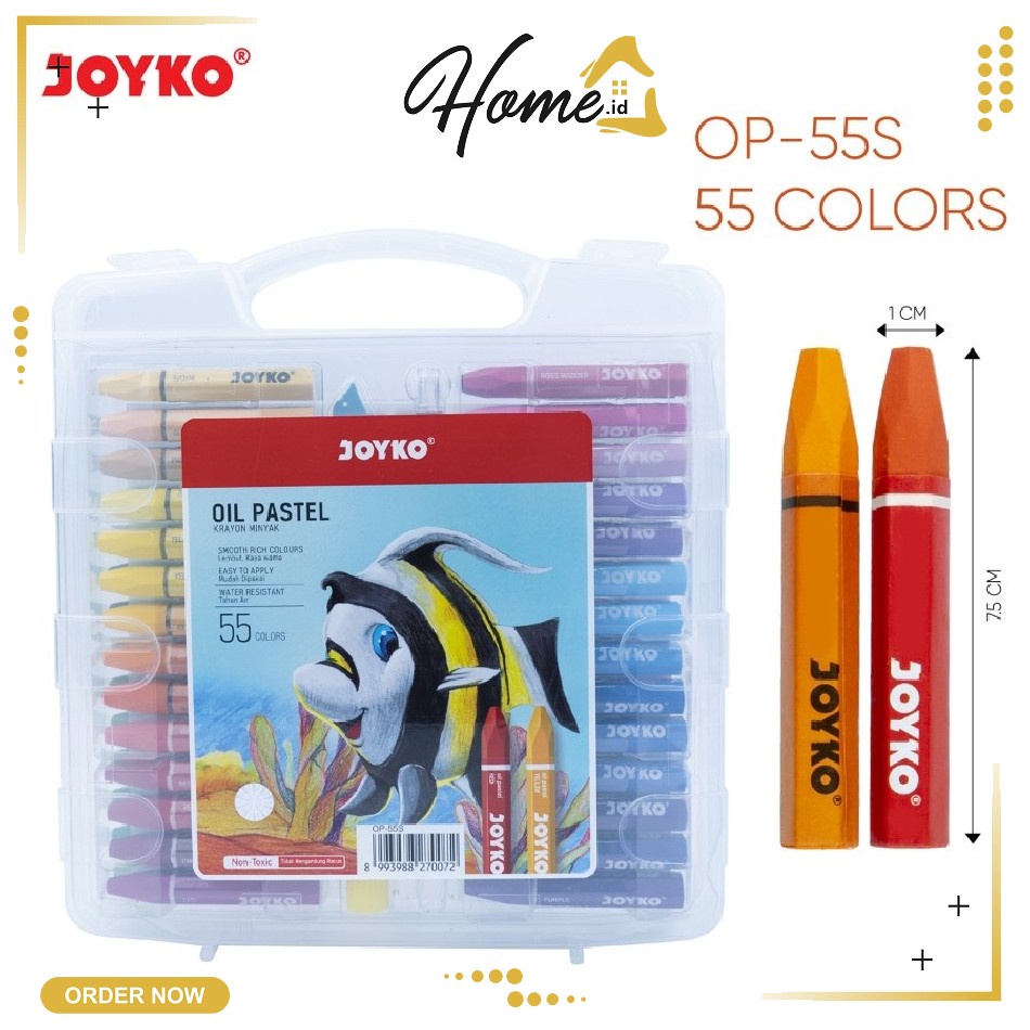 

OIL PASTEL 55 / CRAYON / KRAYON ISI WARNA MERK JOYKO/CRAYON TITI JOYKO