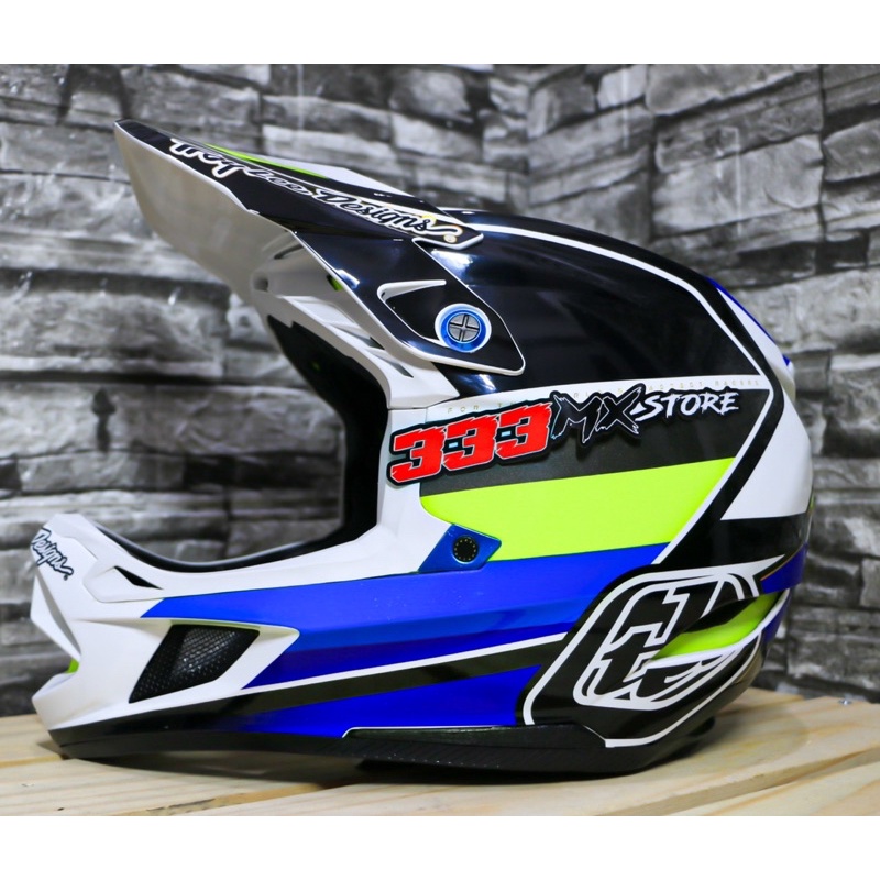 HELM TLD D4 REVERS BLUE 2023 HELM DOWNHILL TLD D4 HELM SEPEDA TLD D4