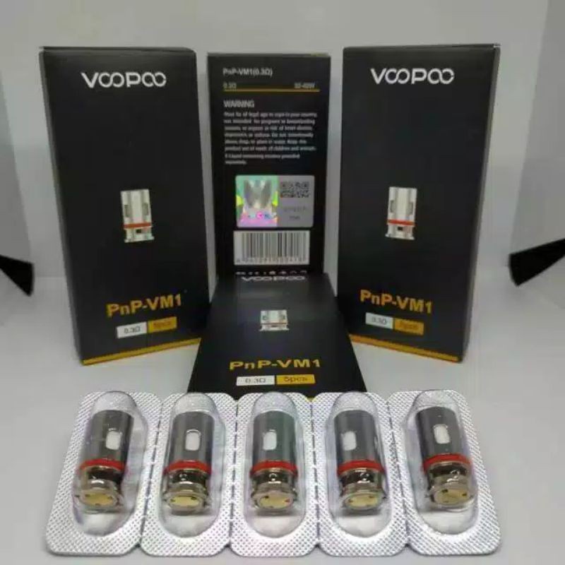 Terbaru full Sett COD VM1 Coil Vinci PnP 0.3 Ohm by Voopoo harga 1 biji koil Promo