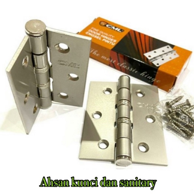 Engsel 3 inc Stainless tebal/ Engsel 3 Inch Stainless Tebal Kodai/ ENGSEL STANLIS KODAI engsel jendela engsel pintu,kunci pintu/jendela