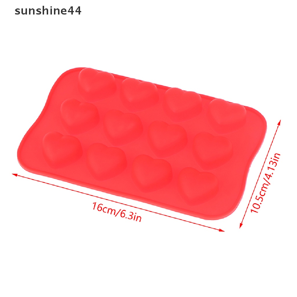 Sunshine 1Pc Cetakan Silikon Coklat Bulat Persegi Bintang Hati Reusable Cake Baking Mold.