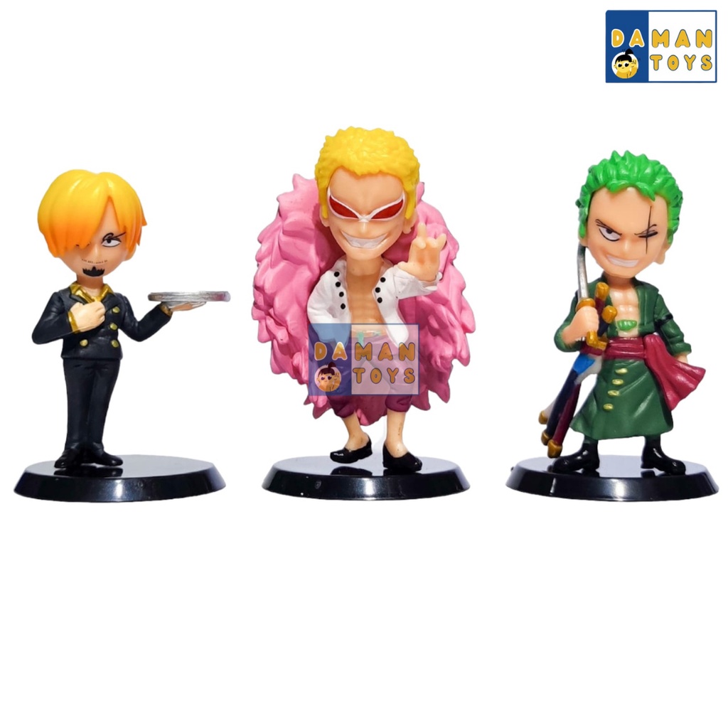 Action Figure Anime Kaido Zoro Killer Sanji D Doflamingo One piece Pajangan koleksi Patung