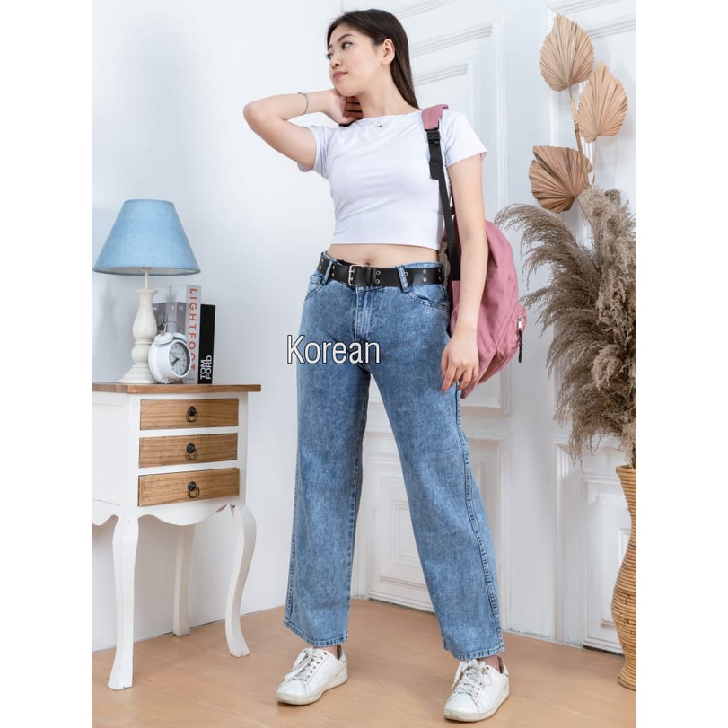 Kulot Jeans Celana Kulot Jeans Highwais Model Terbaru Kekinian Celana Kulot Jeans Wanita Kekinian Ku