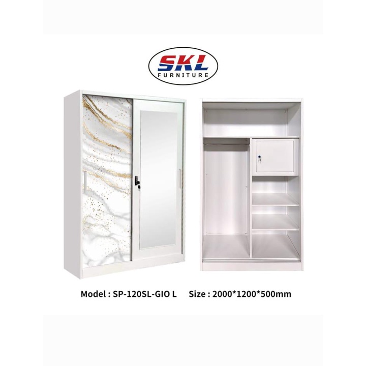 Lemari Import Plat Besi Tinggi 2m