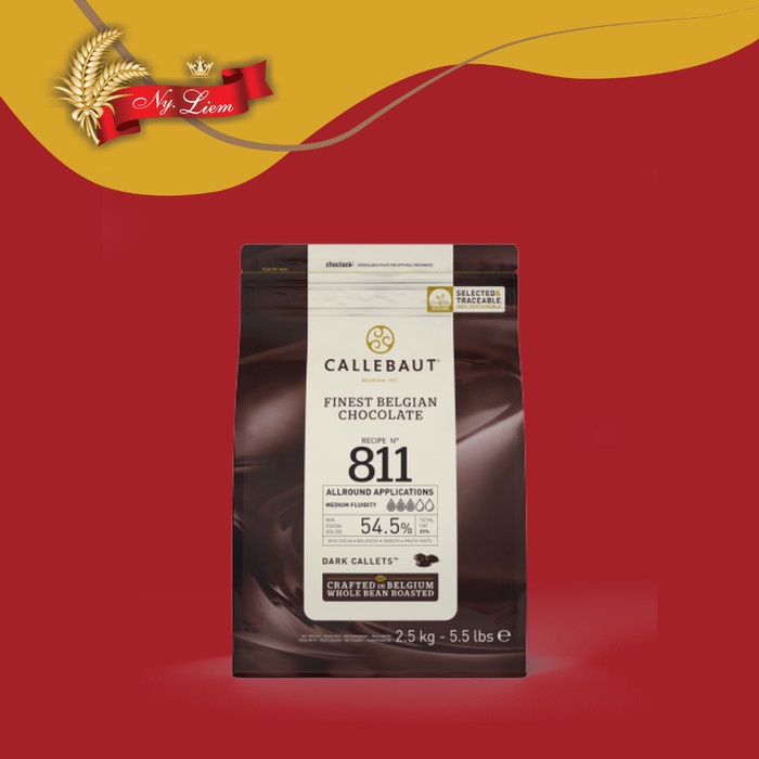 CALLEBAUT Chocolate Couverture 811 (54,5%) 2,5 kg