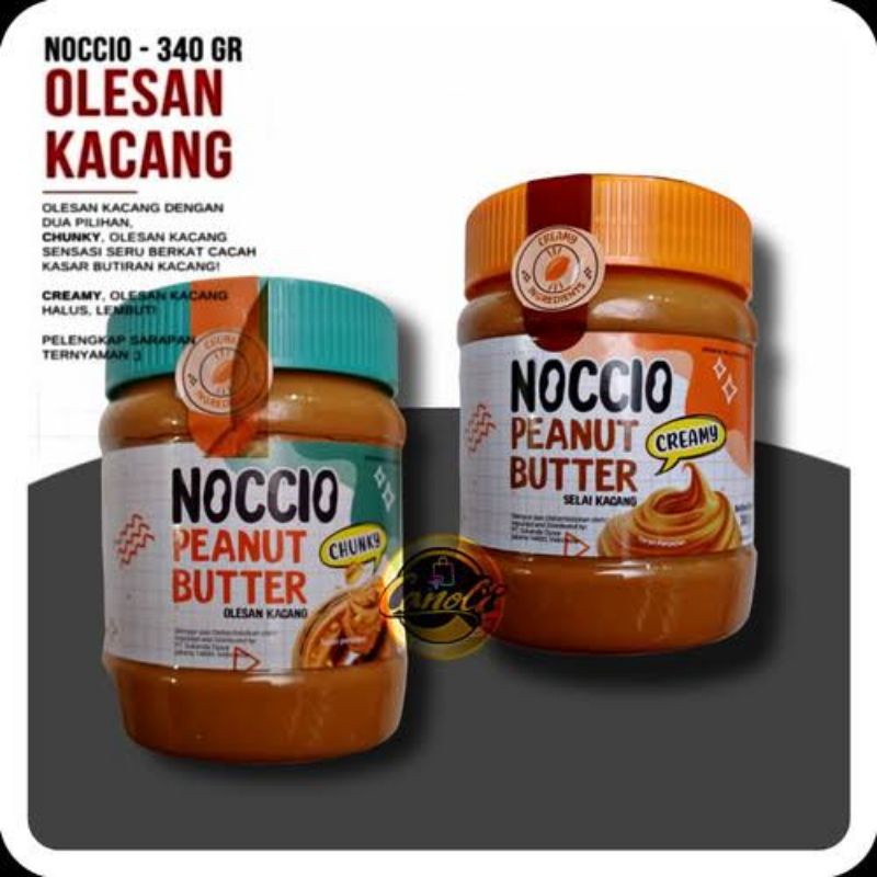 

NOCCIO 340GR SELAI ROTI OLESAN KUE SLAI KACANG TOPING ROTI