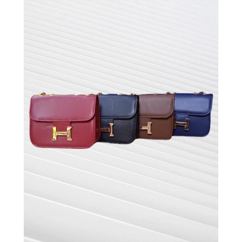 MJS 479 - Slingbag Rantai H Tas Selempang Tas Pesta Handbag Kekinian Trendy