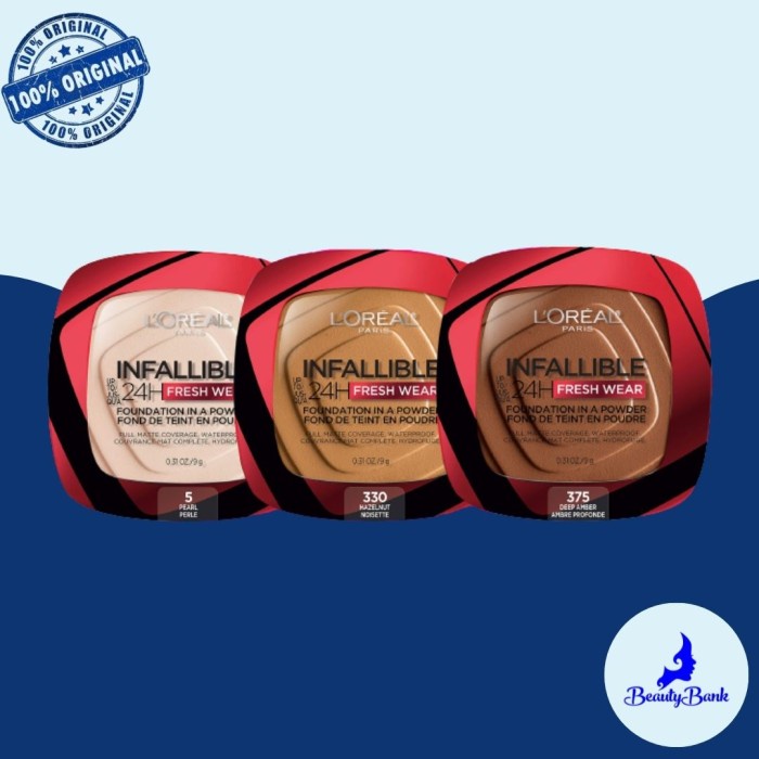 Diskon  Beautybank - Loreal Infallible Fresh Wear 24H Powder Foundation