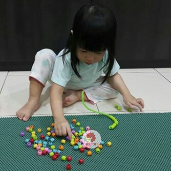 Zoetoys Lacing Colorful Beads 50 100 pcs | Mainan anak | Edutoys | Belajar Meronce Ronce Manik