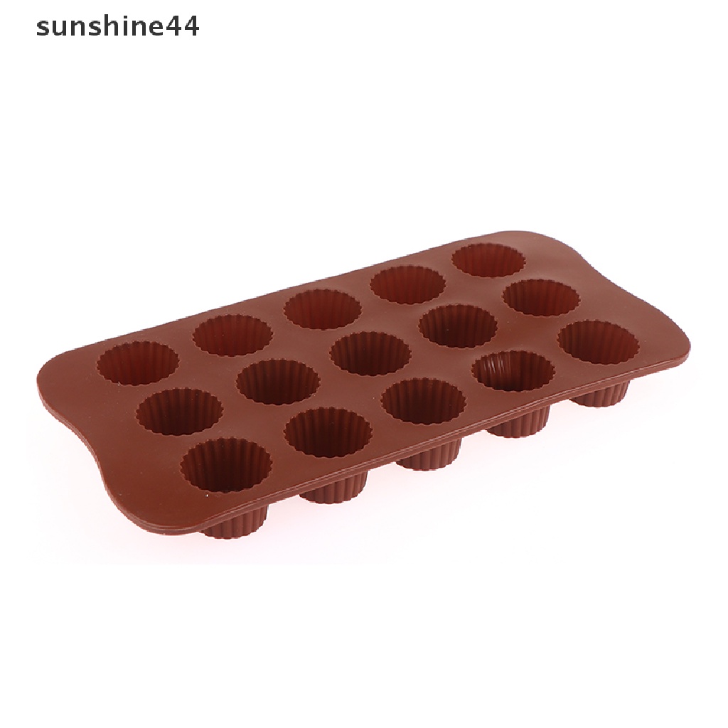 Sunshine Cetakan Silikon Rongga 15cetakan Coklat Alat Dekorag Kue Aksesoris Dapur.