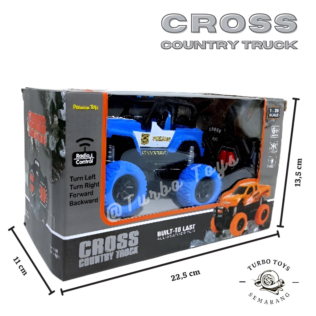 Cross Country Truck Off Road 1:28 | Mainan Mobil Remote Control RC | Mobil Remot Kontrol Offroad | Kado Ultah Anak Laki Laki