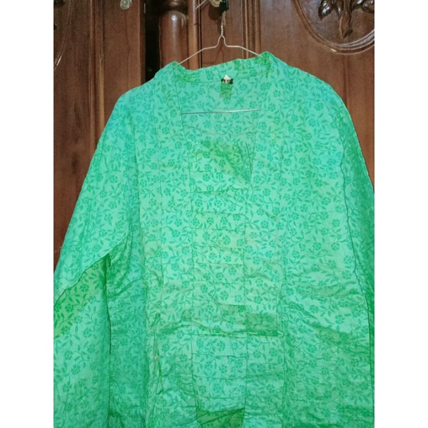 Kebaya Modern hijau mint #Preloved