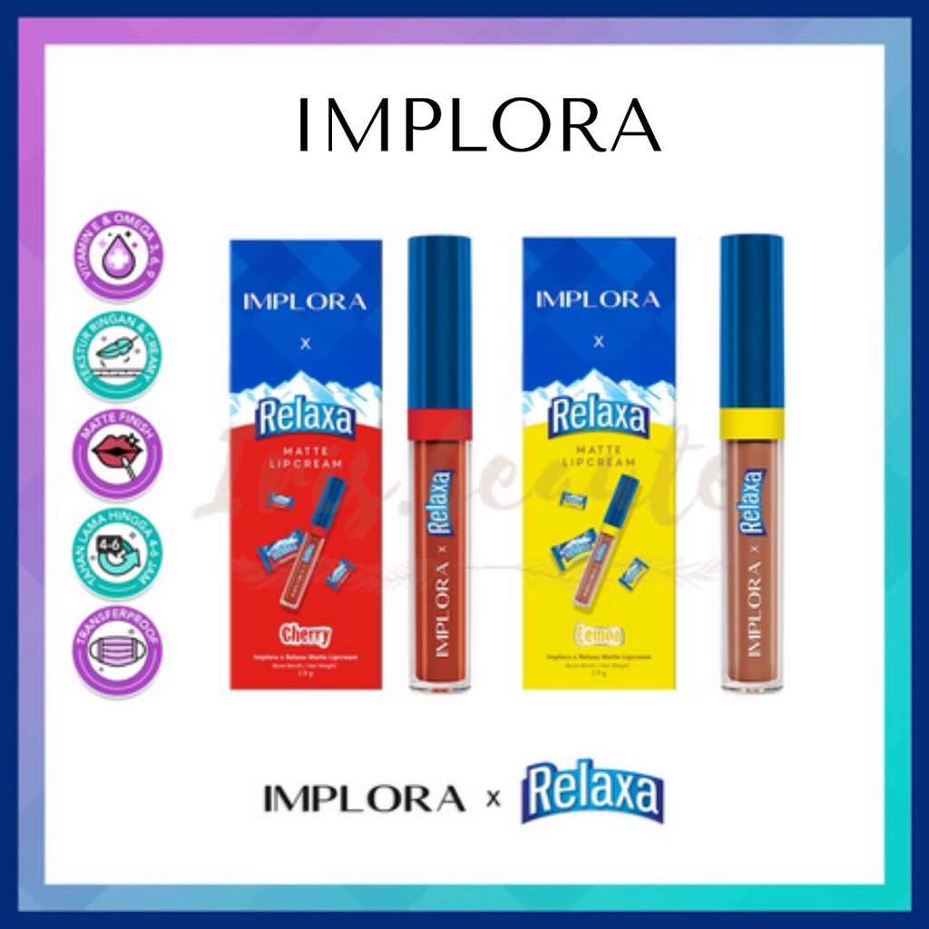 IMPLORA x RELAXA Matte Lip Cream Limited Edition