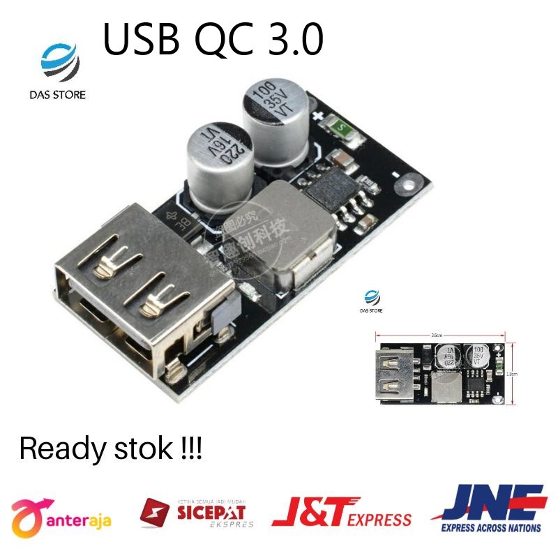 modul USB step down QC 3.0 fast charging charger 5V