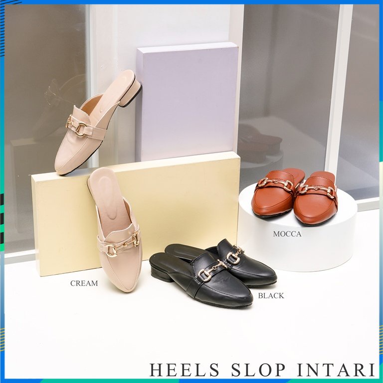 HEELS SLOP INTARI - HEELS MURAH