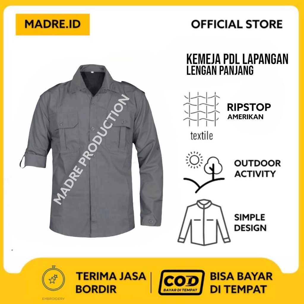 Ripstop Series - Kemeja Lapangan Tactical Pdl Outdoor Lengan Panjang