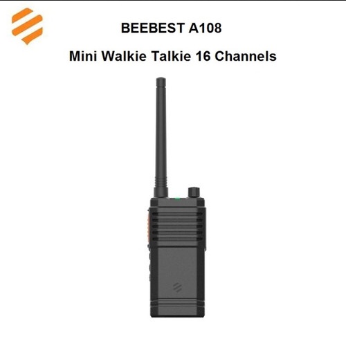 BEEBEST A108 - Mini Portable Handy Radio Walkie Talkie 16 Channels 5W