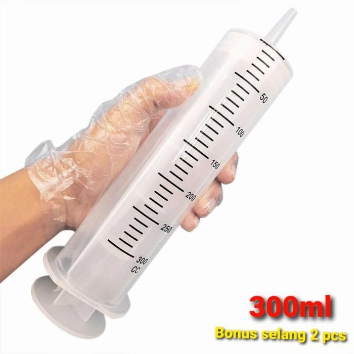 Suntikan jumbo 300cc Suntikan besar 300ml Suntikan 300ml syringe 300cc