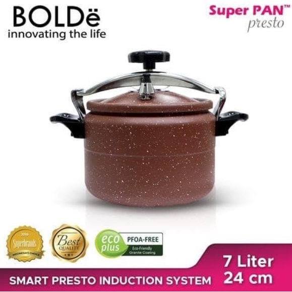 BOLDE PANCI PRESTO GRANITE 24 CM (7 LITER) GARANSI RESMI
