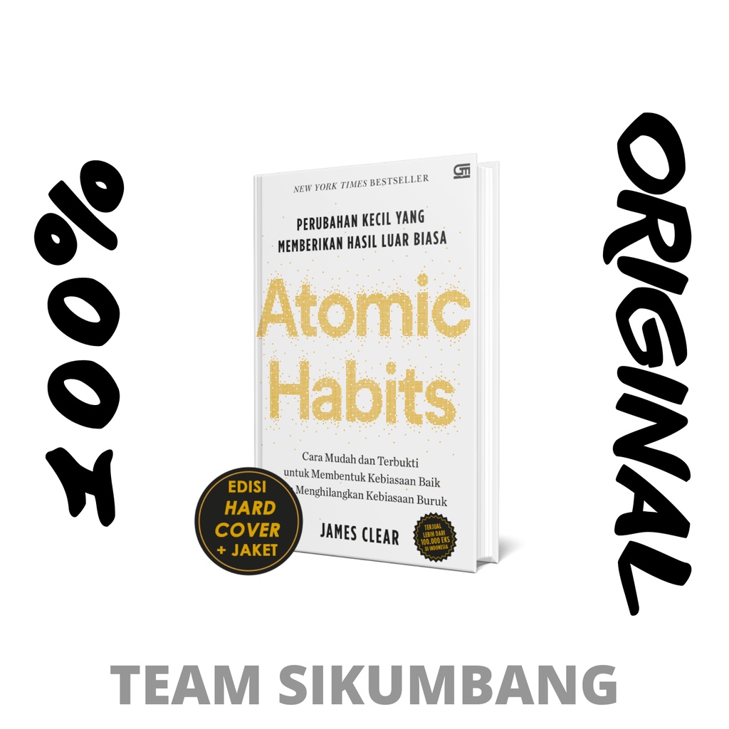 Buku Atomic Habits Edisi Hardcover by James Clear