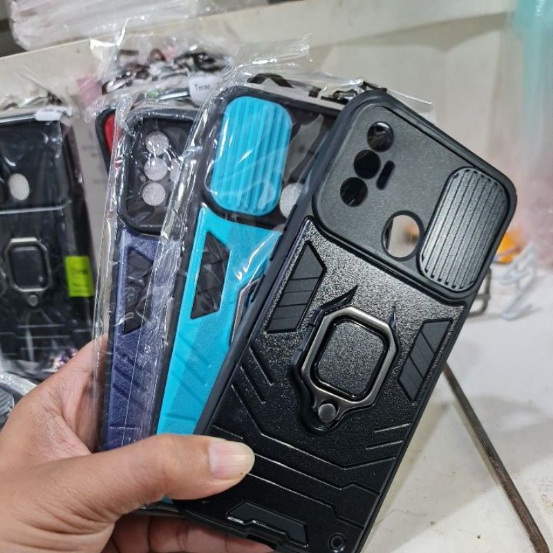 TECNO SPARK 7 SPARK 7 NFC CASE HARDCASE RING THUNDER SLIDE TRANSFORMER HARDCASE CASING PROTECT CAMERA COVER PELINDUNG KAMERA