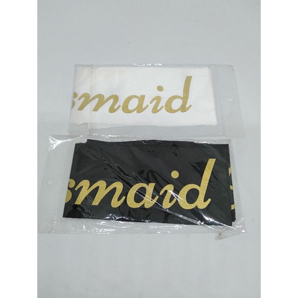 selempang satin bridesmaid