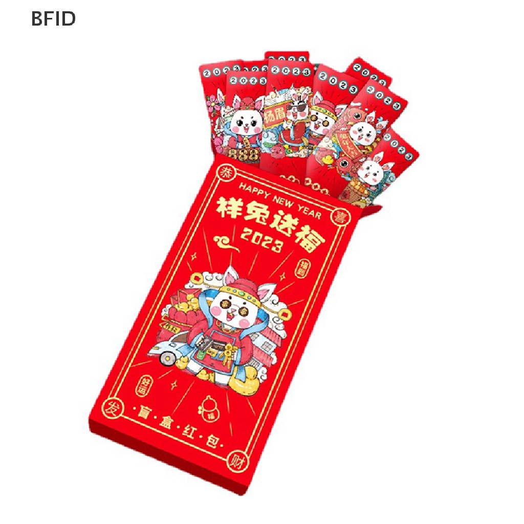 [BFID] 12pcs Kantong Uang Imlek Merah Kreatif Amplop Merah2023Musim Semi Festival Disegel Tahun Baru Hong Bao [ID]