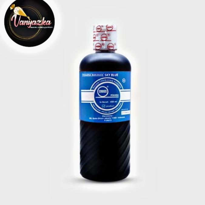 

Pewarna Makanan Halal Cross Sky Blue/Biru Langit/Biru Muda 450ml
