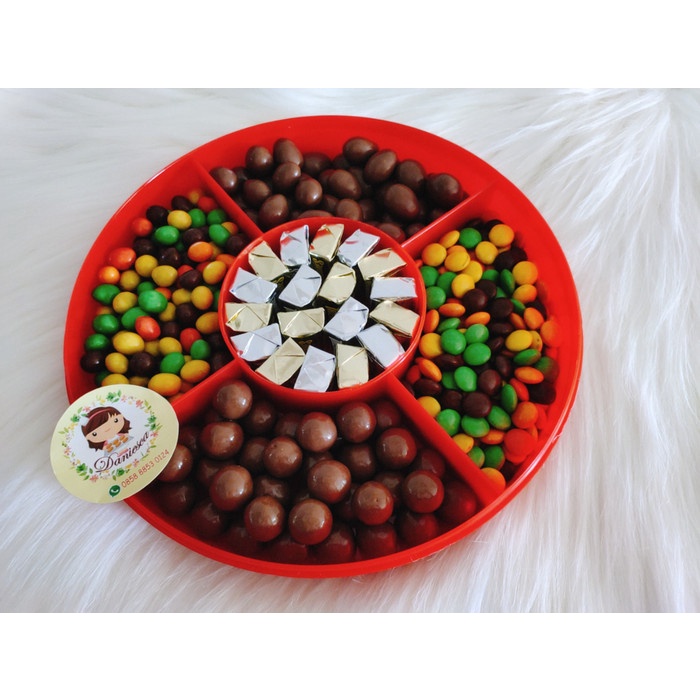 

✨READY✨ -parsel coklat delfi 5in1 paket coklat toples merah- 1.1.23